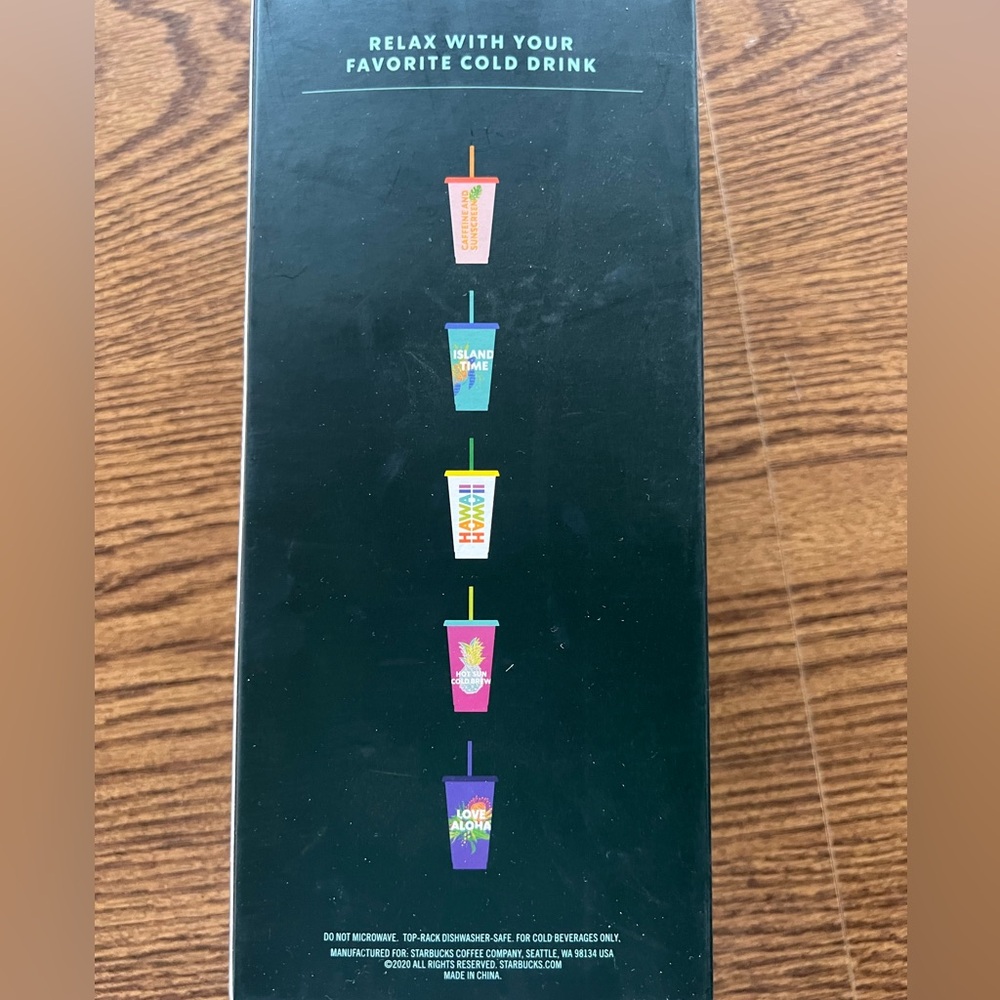Starbucks Hawaii Reusable Cold Cups